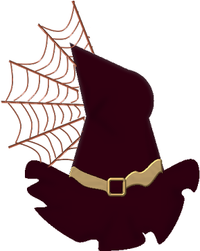 Halloween Witch Hat And Spider Web Clip Art - Web Hosting Service (400x400)