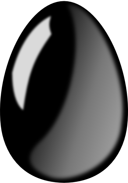Black Egg Png (420x600)