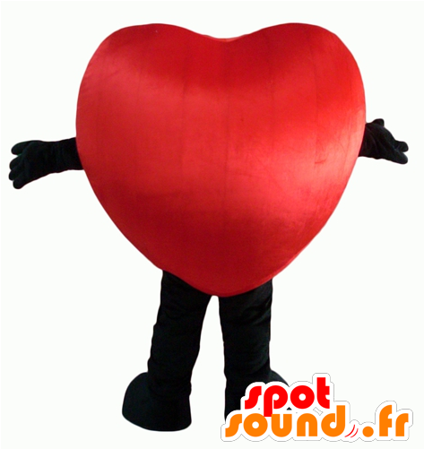 Mascot Red And Black Heart, Giant And Smiling - Kotomi-chan New Spotsound Masot Yuru-chara Brown And (600x600)