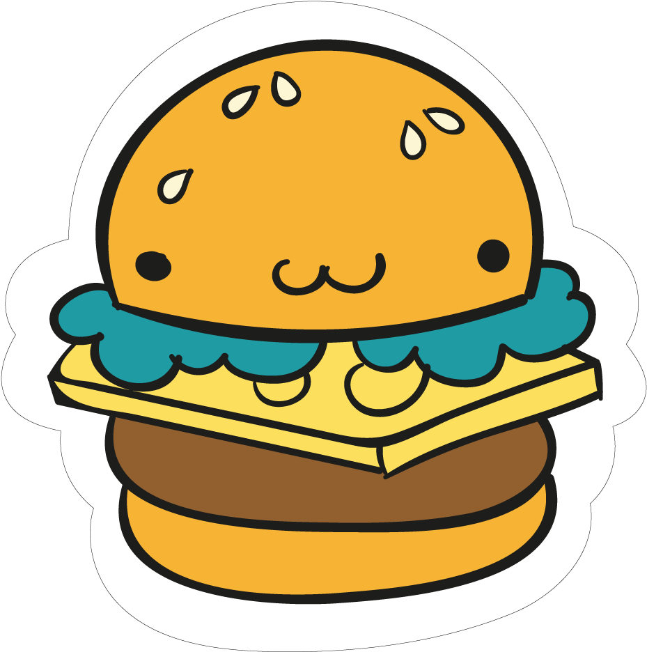 Collection Cute Things - Clip Art Burger (1000x1000)