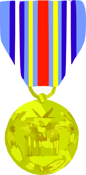 Medal Medallion Clip Art - Clip Art (294x598)