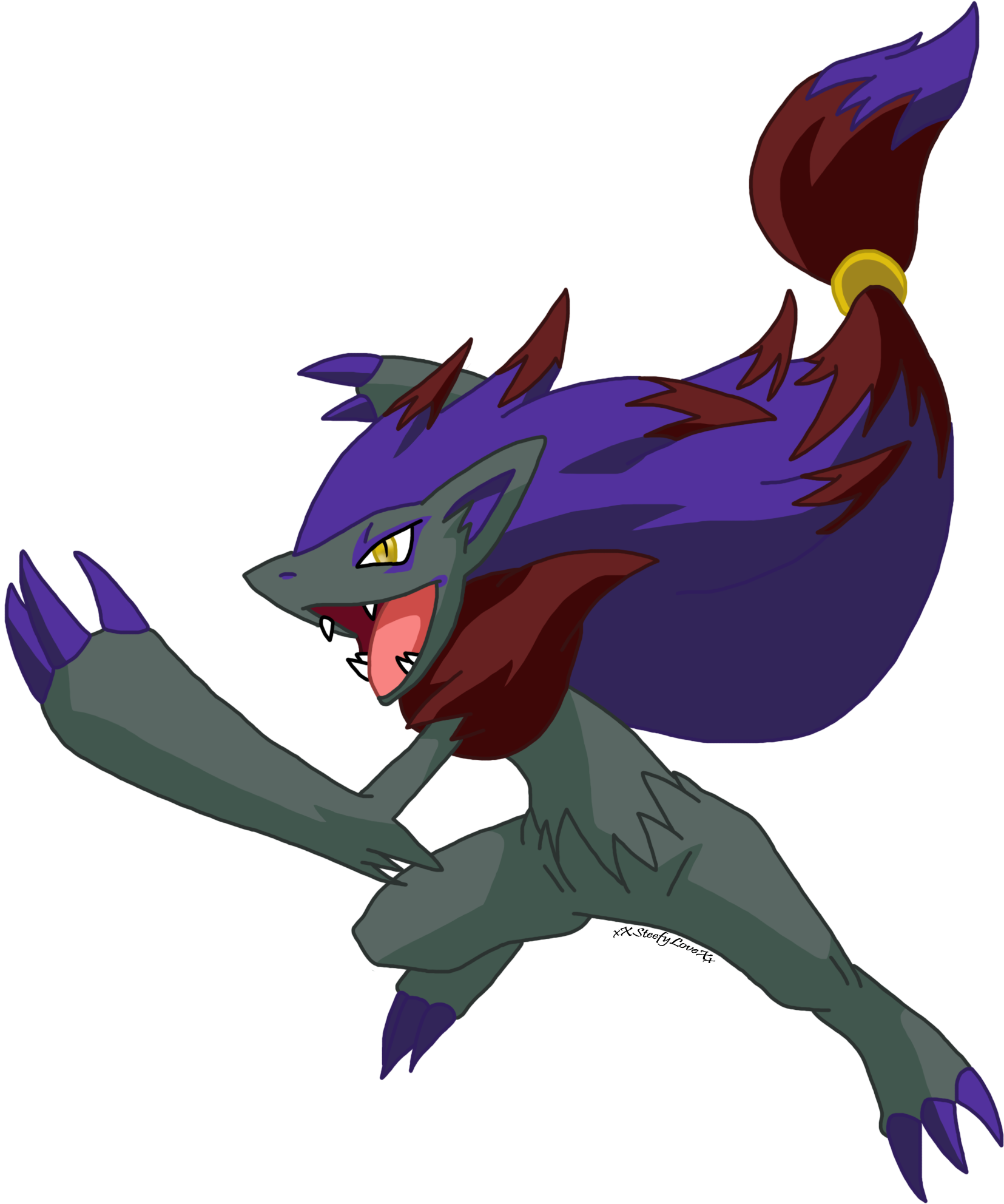 1000 Images About My Fav - Pokemon Zoroark Shiny (1691x1983)