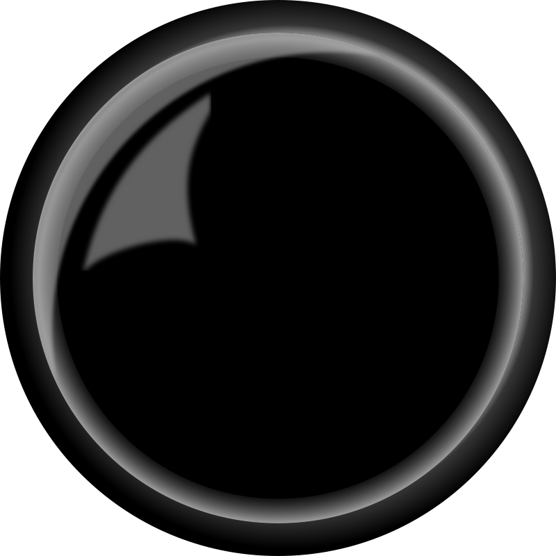 Round Shiny Black - Portable Network Graphics (2400x2400)
