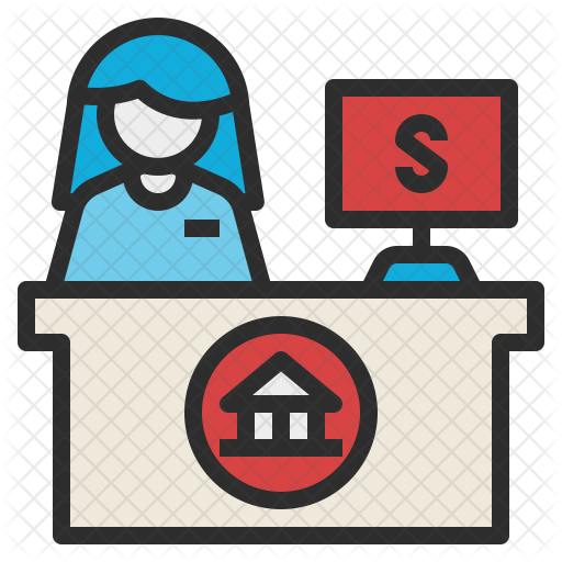 Bank Receptionist Icon - Teller Icon Png (512x512)