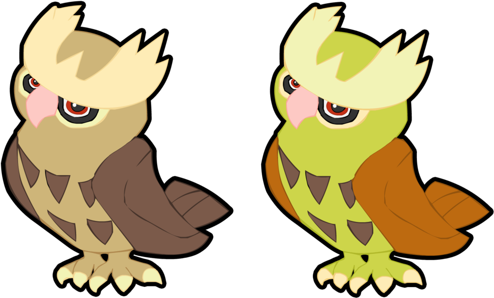 Noctowl And Shiny Noctowl By Candyevie On Deviantart - Noctowl And Shiny Noctowl (1024x625)