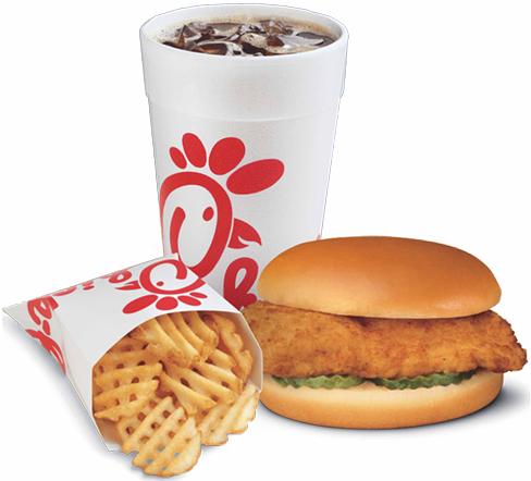 The Original Chicken Sandwich And Waffle Fries Meal - Chick Fil A Meal (500x445)