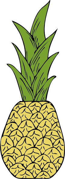 Pineapple Clip Art - Pineapple Clip Art (216x588)
