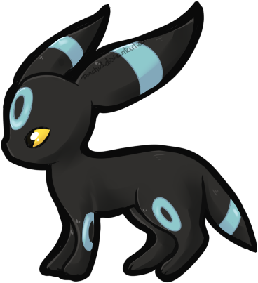 28 Collection Of Shiny Umbreon Drawing - Cartoon (494x434)