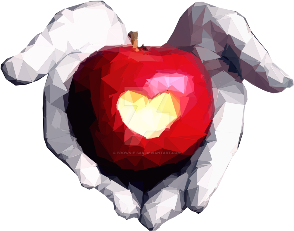 Low Poly - Apple (1024x1024)