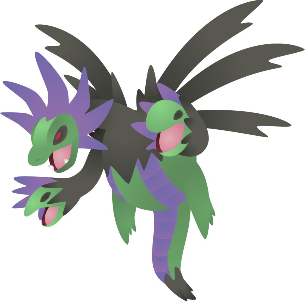 635 Shiny Hydreigon By Dasruedi On Deviantart - Pokemon Hydreigon (1024x1015)