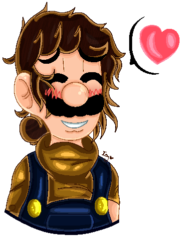 Curly Hair By Cookie-luiginoid - Cartoon (400x500)