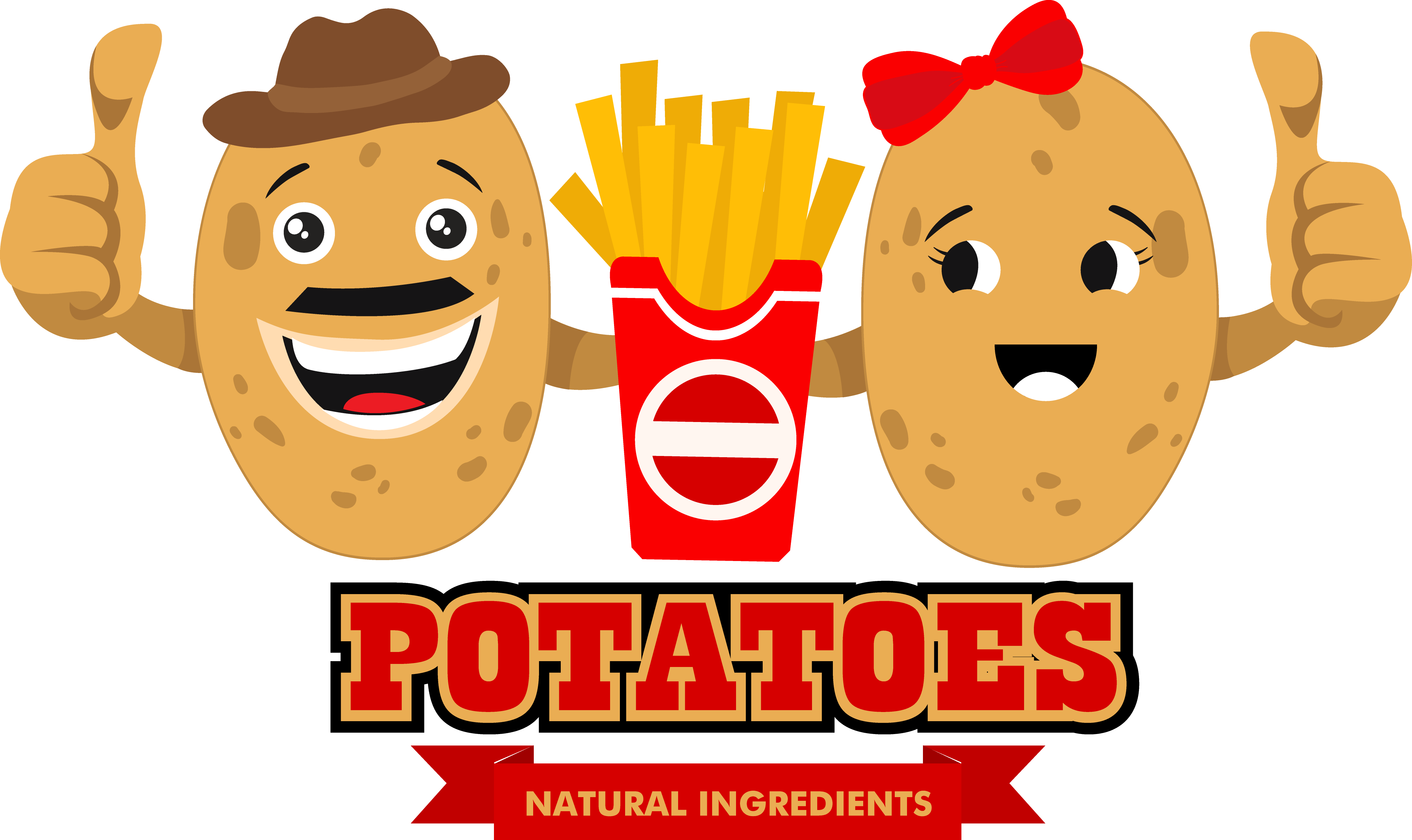 French Fries Potato Chip Cartoon - Potato (4608x2743)