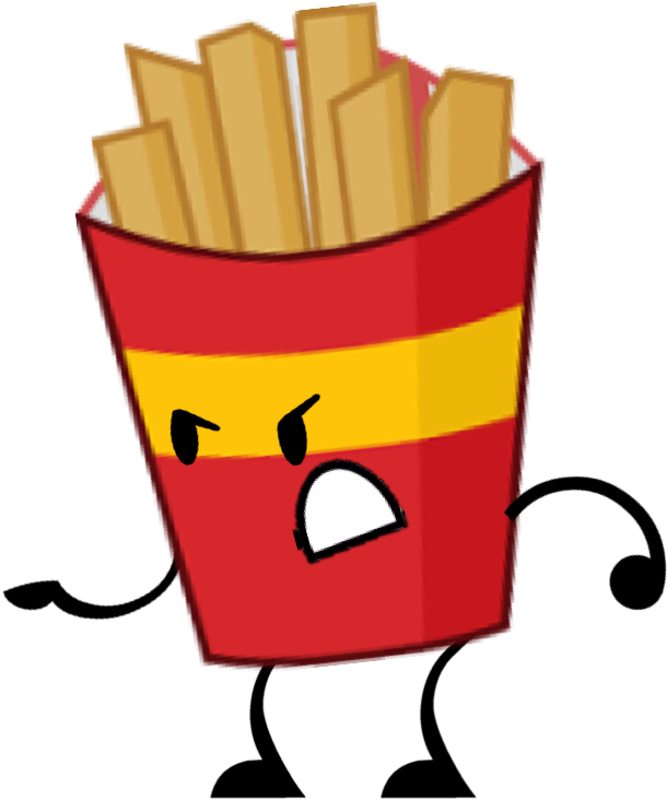 Fries - Battle For Dream Island Again Fries (645x754)