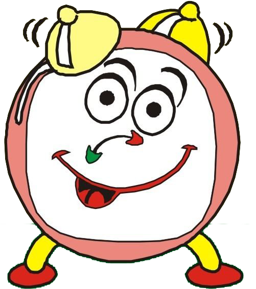 Cartoon Drawing Alarm Clock - Cartoon Drawing Alarm Clock (584x709)