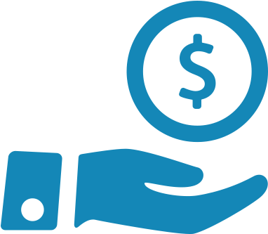 Icon Grant - Coin And Hand Icon (400x400)