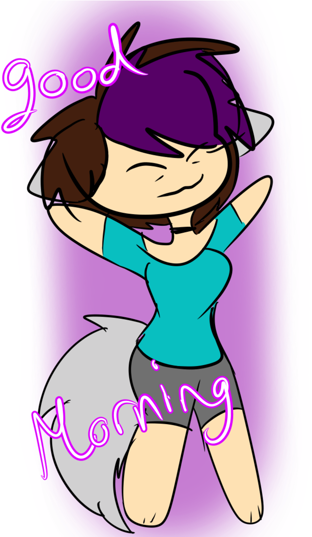 Good Morning By Midnightlife0 - Cartoon (744x1074)