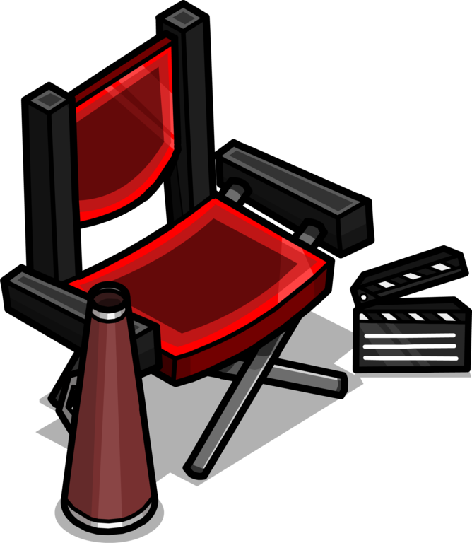 Director's Chair Sprite 003 - Director Chair Clipart Transparency (668x768)