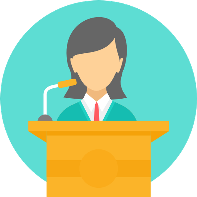 Lecture Free Vector Icon Designed By Popcorns Arts - Illustration (1200x630)