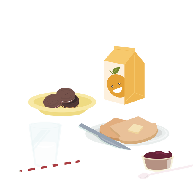 Orange Juice Breakfast Food Euclidean Vector Illustration - Orange Juice Breakfast Food Euclidean Vector Illustration (650x603)