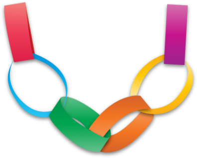 Chain Of Thanks - Paper Chain Clip Art (400x322)