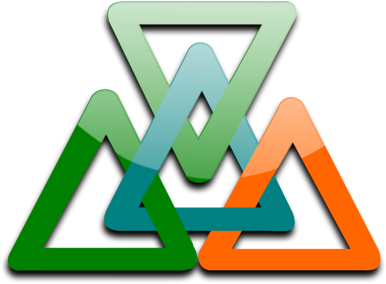 4 Triangles Linked Png Images - Linked Triangles (600x445)