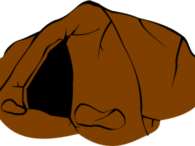 Brown Clipart Cave - Cave Clip Art (640x480)