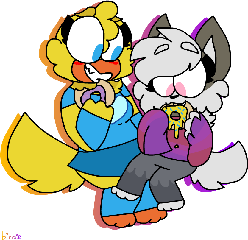 Donuts By Sansbirdie - Drawing (846x847)