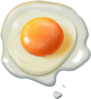 Fried Egg Yolk Breakfast Food - Fried Egg Yolk Breakfast Food (658x494)