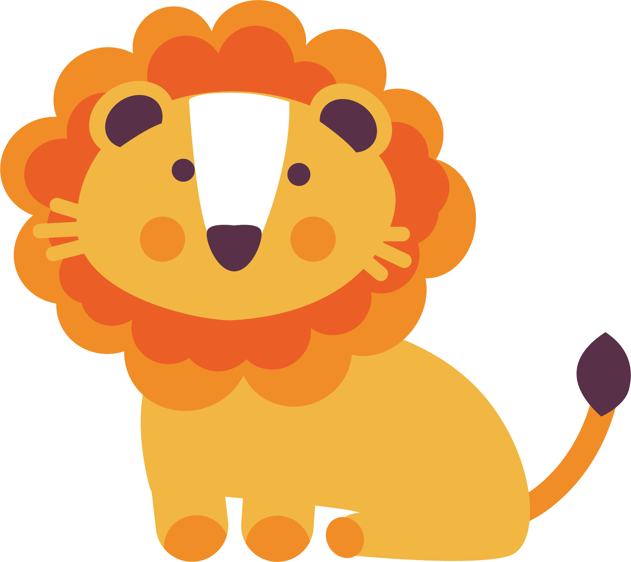 Lion Euclidean Vector Illustration - Lion Euclidean Vector Illustration (2181x1943)