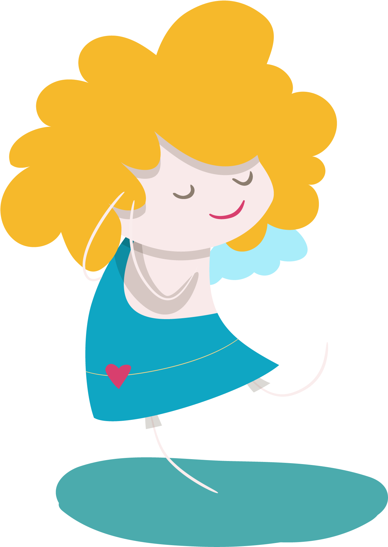 Angel Illustration - Cartoon Angel - Angel Illustration - Cartoon Angel (1831x2304)