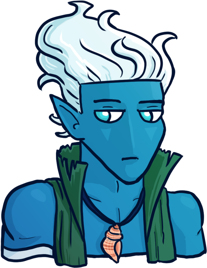 Erwyn The Water Genasi Monk By Jimmyjamjemz - Drawing (894x894)