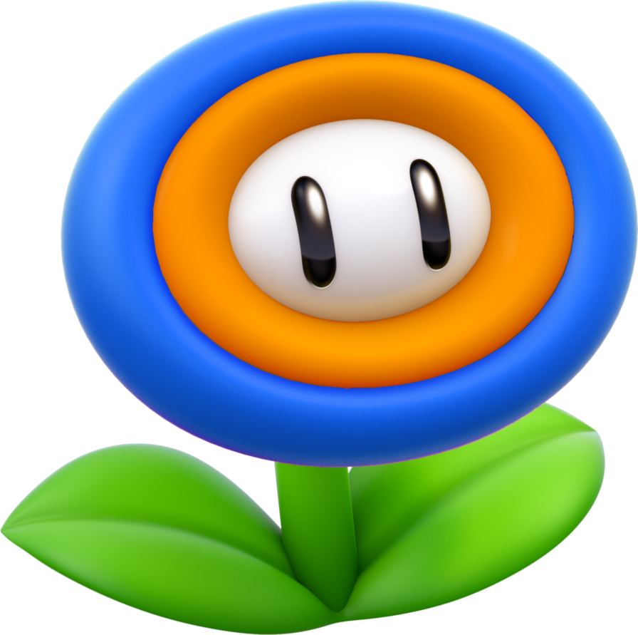 Water Flower By Presstartoplay - Fire Flower (896x891)