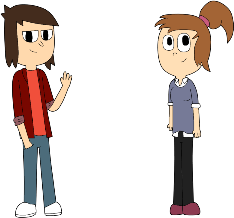 The Couple From Close Enough In My Art Style By Princestickfigure - Art (1000x800)