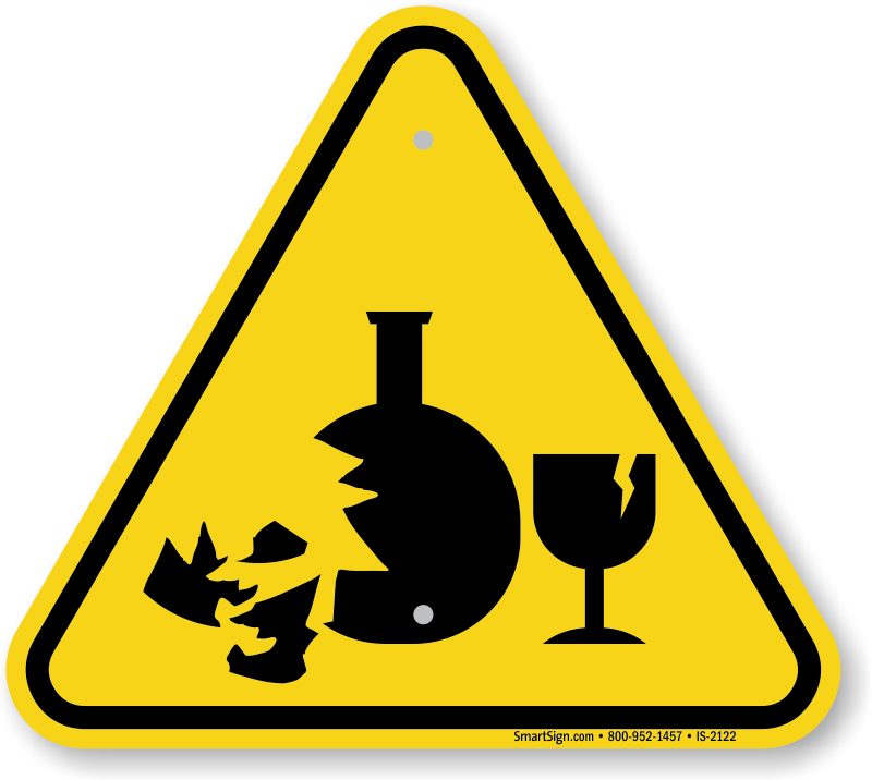 Hazard Symbol Warning Sign Glass - Hazard Symbol Warning Sign Glass (800x716)