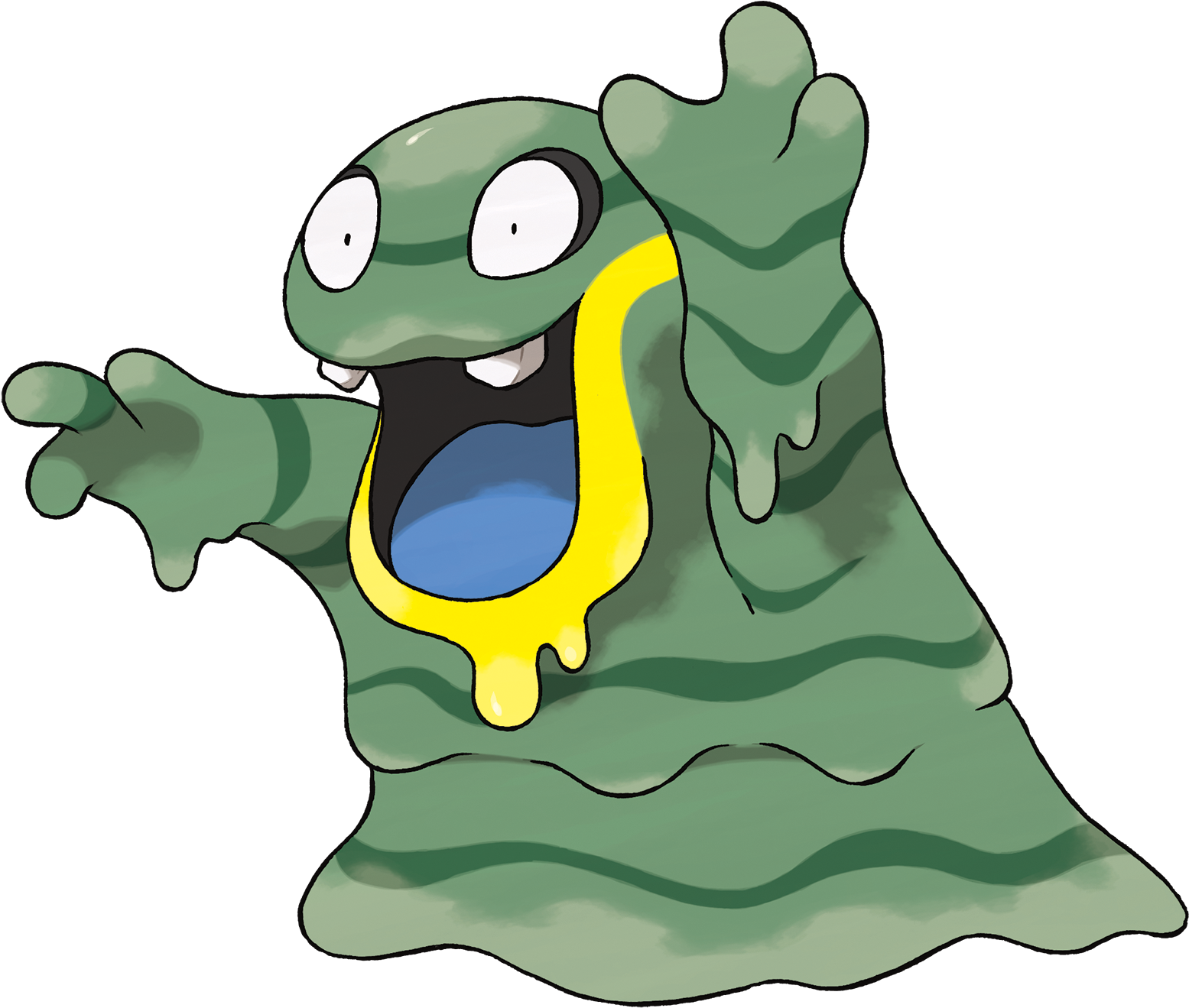 Alolan Grimer's Artwork For Pokémon Sun And Moon - Rock Dark Type Pokemon (1554x1554)