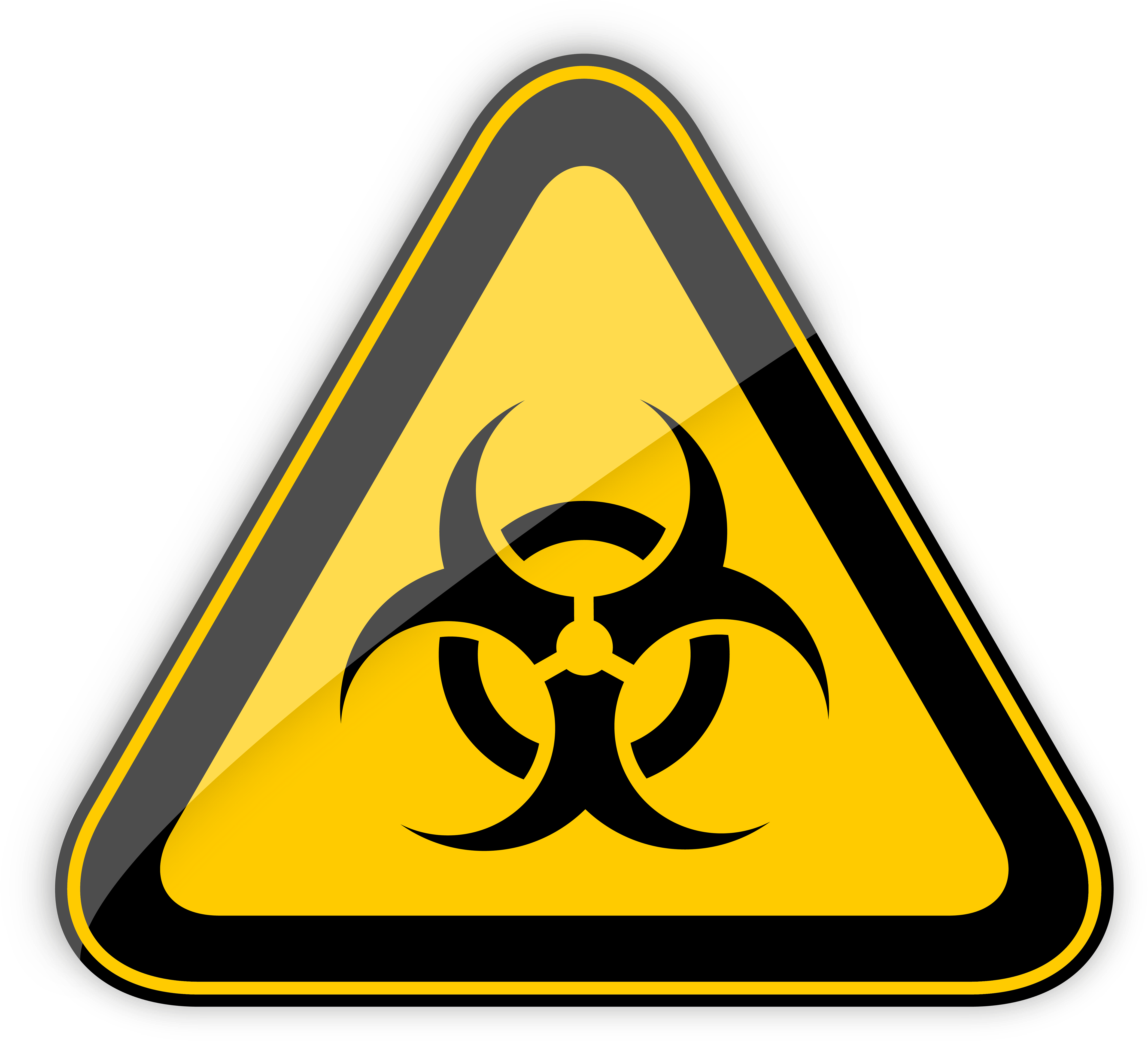 Biohazard Warning Sign Png Clipart - Highly Flammable Warning Sign (5000x4587)