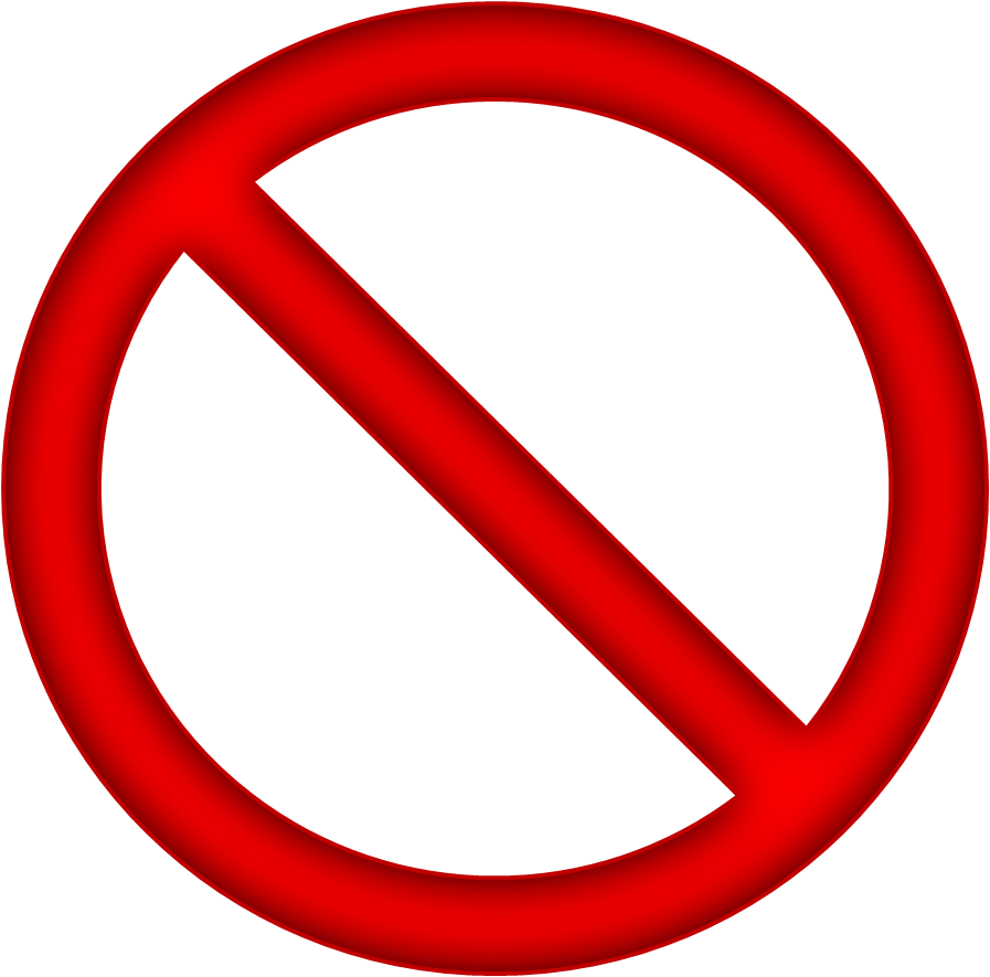 Space is not allowed. Запрет вектор. not permitted. not.