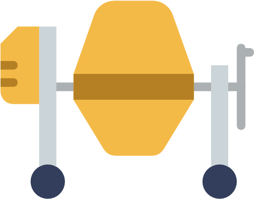 Concrete Mixer Free Icon - Construction (512x512)