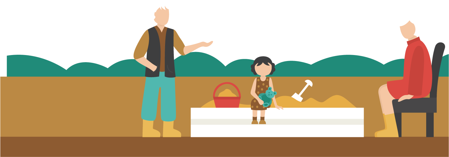 Accompany Granddaughter Playing With Sand Grandparents - Accompany Granddaughter Playing With Sand Grandparents (1500x1500)
