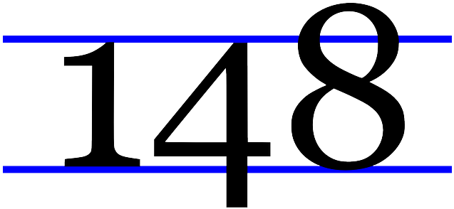 Numbers, 148, Number, Lines, Math - Numbers 640 (640x320)