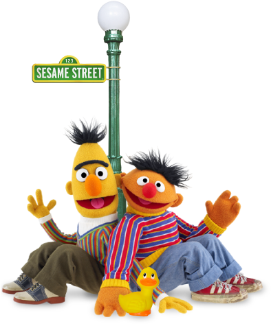 Available In The Garmin Garage - Muppets Bert And Ernie (408x477)