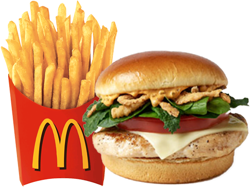 Signature Sriracha Artisan Grilled & Medium Fries - Chicken Tenders And Fries (500x500)