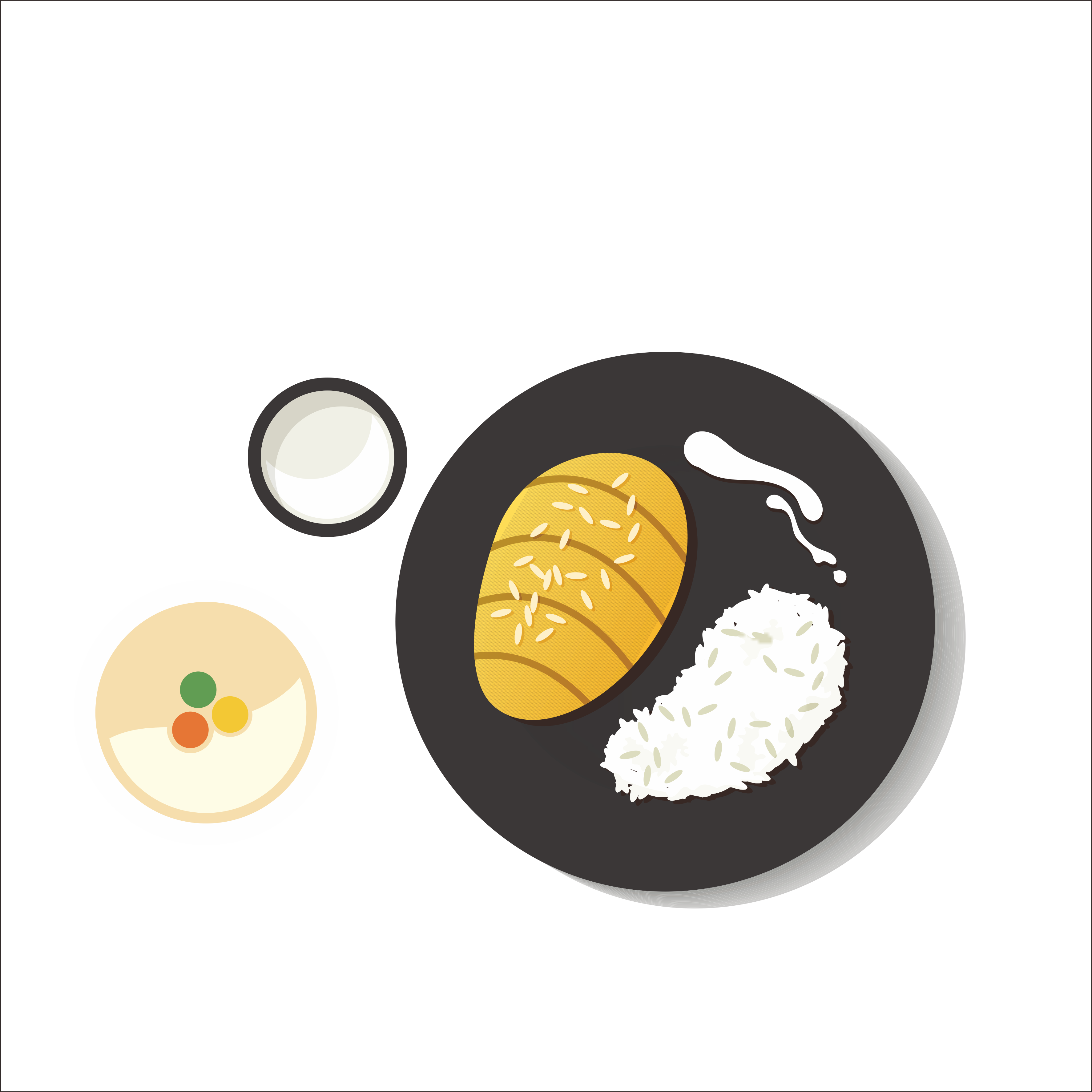 Thailand Cendol Breakfast Thapthim Krop - Thailand Cendol Breakfast Thapthim Krop (3547x3546)