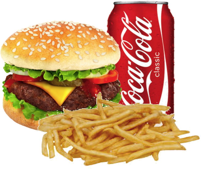 Hamburger And Fries Png - French Fries No Background (666x563)