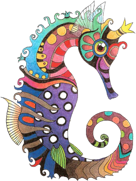 Seahorse213 Photo - Seahorse Cross Stitch Patterns (551x640)