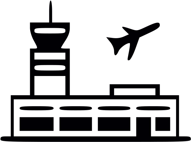 Airport Symbol - Airport Symbol Png (687x519)