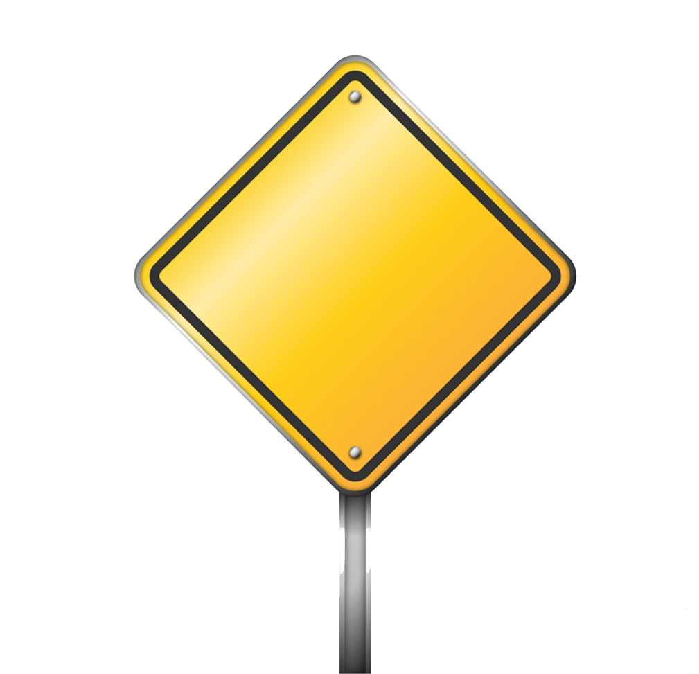 Traffic Sign Warning Sign Icon - Yellow Road Sign Png (1024x976)