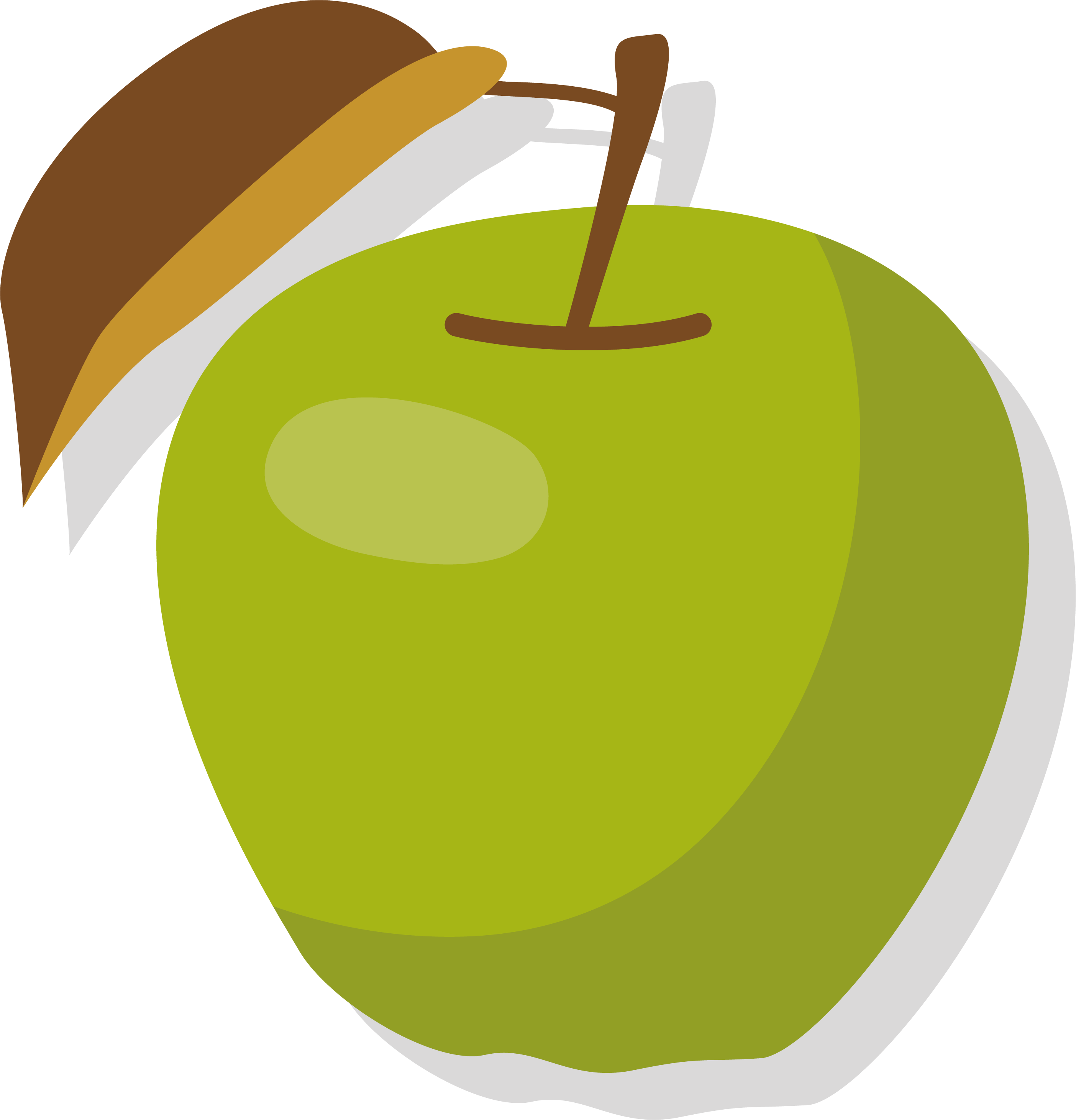 Apple Manzana Verde Clip Art - Apple Manzana Verde Clip Art (2808x2922)