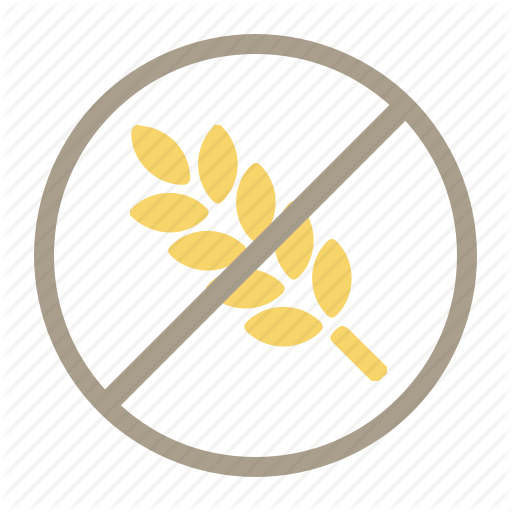 Gluten Free Sign Icon No Gluten Symbol Royalty Free - Railroad Crossing Sign Black And White (512x512)