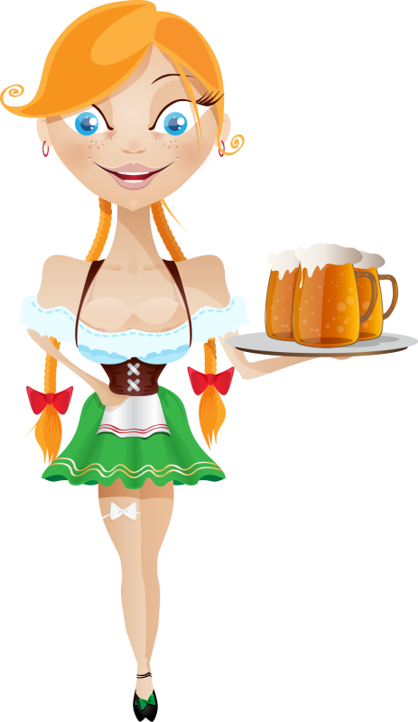 Pin Waitress Clipart - Waitress Vector Free (463x800)